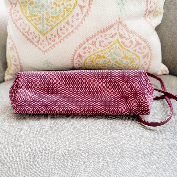 Longchamp Le Pliage Nylon Mini Crossbody Bag, Dandy Print, Fig Bordeaux - Picture 4 of 9